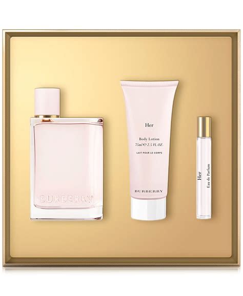 burberry her eau de parfum 3 pc gift set|Burberry Her perfume 3.3 oz.